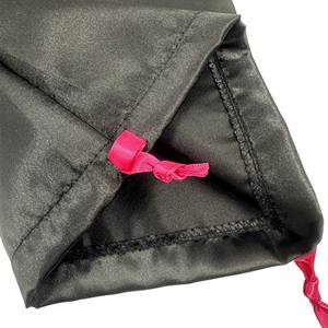 Saten saç saklama torbaları-ipli kapatma, peruk ve uzantıları koruyun, özelleştirilebilir tasarım - Product Image 6