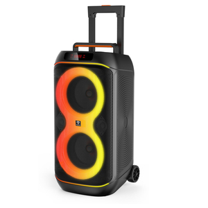 Altavoz Inalámbrico para Fiestas con Doble Woofer de 8 Pulgadas, con USB/Tarjeta TF/BT/TWS/Grabación/Radio FM/Pantalla Digital/Entrada Auxiliar/Entrada para Micrófono/Luz Intermitente RGB - Product Image 2