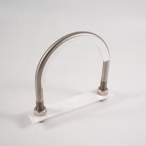 Collier de serrage en acier inoxydable galvanisé en forme de U pour l'industrie lourde, systèmes hydrauliques et pneumatiques de qualité marine - Product Image 4