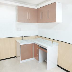 خزانة عيادة الأسنان مثبتة على الحائط مخصصة 90 درجة مع حوض حوض حوض خزانة أسنان أثاث عيادة - Product Image 2