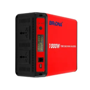 1000w 12v 24v 36v 48v dc to ac 220v 1000 watt pure sine wave home use power inverter with lcd