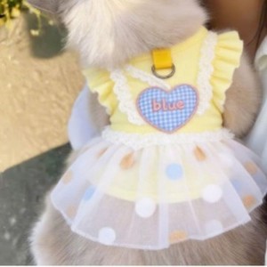 Ropa para Perros, Falda de Verano Delgada Estilo Princesa para Perros Pequeños, de Poliéster, Anti-Desprendimiento de Pelo - Product Image 4