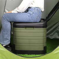 Grand tabouret de voiture pliable en plastique, tabouret d'urgence, Portable, pliable, toilettes de Camping pour l'extérieur