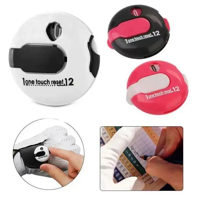 Alta gama al por mayor Golf goleador sombrero clip con guante clip digital contador de puntuación accesorios de golf