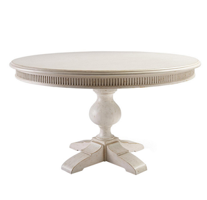 <span class=keywords><strong>Tavolo</strong></span> da Pranzo Rotondo Grande <span class=keywords><strong>Allungabile</strong></span> e Pieghevole in <span class=keywords><strong>Legno</strong></span> Massello Bianco di Lusso Stile Vintage Francese - Product Image 5