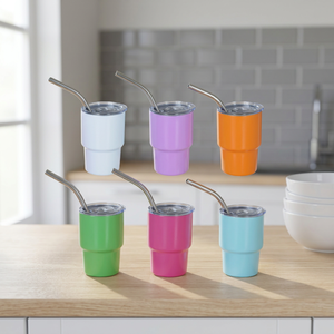 USA Stock 3oz Stainless Steel Vacuum Insulated <b>Shot</b> Tumbler with Lid - Product Image 3