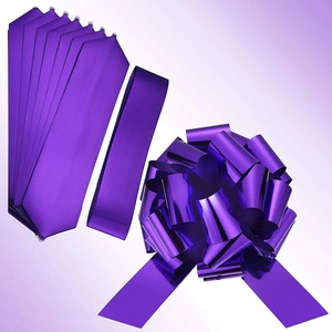 Custom Star <b>Bow</b> Satin Purple Eco-Friendly Polypropylene <b>Gift</b> Ribbon Solid Style Woven Beautiful for Christmas Decorations - Product Image 4