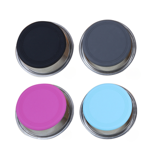 Bol de nourriture pour animaux de compagnie en acier inoxydable arrondi, bassin en silicone, fournitures pour chiens et chats ODM, fontaine à eau emballée en sac, plat d'alimentation pour chien - Vente en gros - Product Image 2