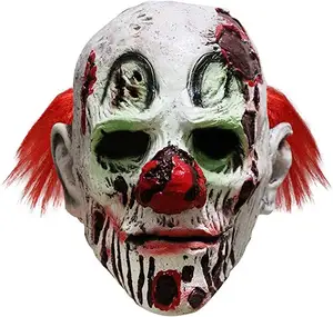high quality Halloween Scary Evil Clown Mask Horror Face Zombie Costume