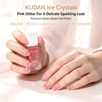 Vernis à ongles KUDAN longue tenue, à base d'eau, scintillant, séchage rapide, facile à retirer, sans lampe UV, pour festivals et usage domestique, certifié UE, vente en gros