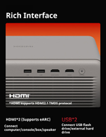 Proyector de Cine en Casa Inteligente XGIMI RS 20 Pro Versión Highlight 4K, 3400 ISO Lúmenes, Láser Tricromático, Desplazamiento Óptico Completo