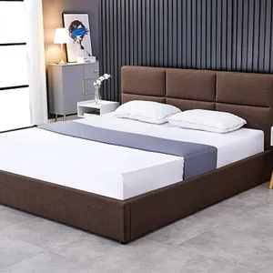 Modernes Luxus Queen Size Metall bett Holz Doppel Schlafzimmer möbel Basen Rahmen für ALLE Größe