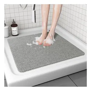 CF BPC21 custom quick dry High quality Loofah soft Mildew resistant bathroom Bathtub PVC bath mats non slip bath mat