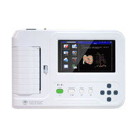 Electrocardiógrafo CONTEC ECG600G de 6 Canales con Pantalla Táctil + Software para PC