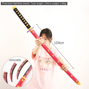 Giocattolo di legno i bambini giocano spade <span class=keywords><strong>Anime</strong></span> 104cm cacciatrice di demoni Cobertor <span class=keywords><strong>Manga</strong></span> Joggers spada grande giocattoli - Product Image 2