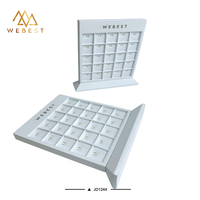 Support à bijoux en cuir blanc Webest, présentoir pour pendentifs