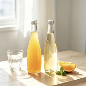 Bouteille vide en verre extra clair de 330 ml et 500 ml avec bouchon à vis pour shot de <span class=keywords><strong>gingembre</strong></span>, liqueur, vin - Product Image 4
