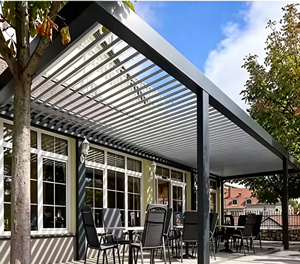 Motorized aluminum pergola Waterproof Outdoor Garden Backyard Patio Sun Shade Pavilion Aluminum gazebo Aluminium pavilion - Product Image 6