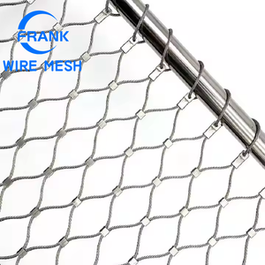 Korrosionsbeständiges 50~150mm Maschenweite 316 316L Edelstahl Flexibles Ferrule-Drahtseilnetz für Küstenbrücken-Schutz - Product Image 5