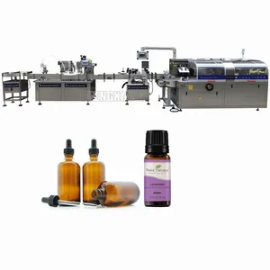 PLC control glass dropper bottle 5ml 10ml skin serum oil filler 30ml tincture filling machine