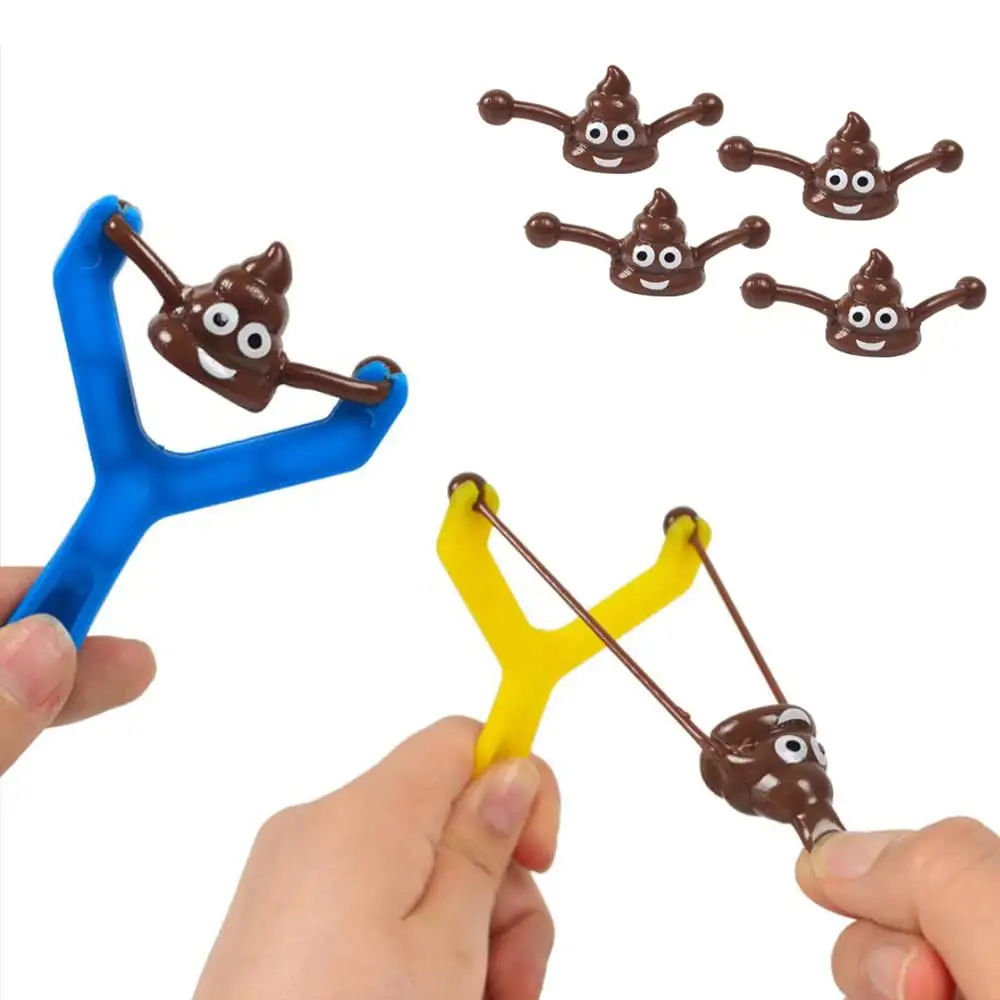 Sticky Simulation Poo Poop Finger Slingshot Toy Poops Gag Catapult Toys Toilet Sling Shot Party Activity Christmas Gifts