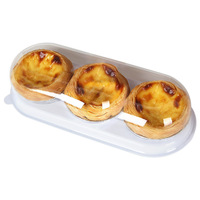 Boîtes en plastique pour tartes aux œufs en gros, boîtes d'emballage transparentes pour pâtisserie, boîtes à blister pour boulangerie