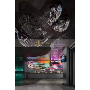 Escultura de decoración pulida y soldadura de fábrica de metal de acero inoxidable M58 para proyectos de jardín, hotel y paisaje - Product Image 3