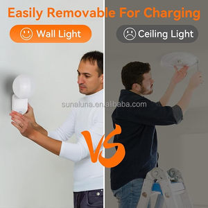 Iluminación LED para pasillo con batería giratoria de 360 °, lámpara de pared, temporizador, sala de estar <span class=keywords><strong>Interior</strong></span>, <span class=keywords><strong>luz</strong></span> led plegable - Product Image 5