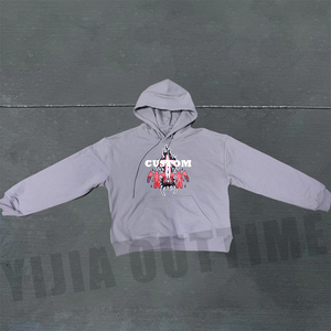 2025 <span class=keywords><strong>nouvelle</strong></span> mode 430 Gsm poids lourd français éponge coton lavé à l'acide pull à capuche personnalisé pour hommes - Product Image 3