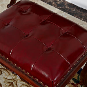 เก้าอี้หนังไม้มะฮอกกานีเฟอร์นิเจอร์ตกแต่งบ้านสไตล์อเมริกันเก้าอี้เปลี่ยนรองเท้าสำหรับ G366ห้องนอน - Product Image 4