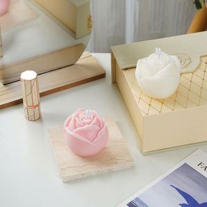 Bougies en cire de soja parfumées à la rose en gros – Cadeaux créatifs pour la Saint-Valentin, sans fumée, romantiques, pour mariages, coffrets cadeaux parfumés - Product Image 2