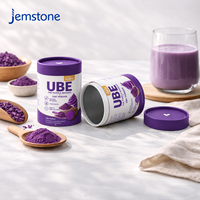 Emballage en tube de papier pour thé matcha de qualité alimentaire écologique, tube en carton cylindrique résistant à l'humidité pour poudre d'ube