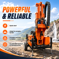 Foreuse rotative portable diesel FY-260L pour puits d'eau, profondeur maximale de 260 mètres, composants principaux 22 CV