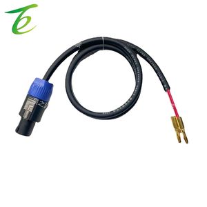 โอห์มหัวคู่กล้วยปลั๊กคู่สายสัญญาณเสียง1-2ของลำโพงเครื่องขยายเสียงสำหรับเวทีการบินพร้อมสายเชื่อมต่อลำโพง2 - Product Image 5