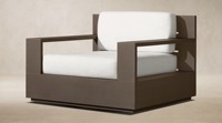 Ensemble de meubles de salon de jardin moderne de luxe en aluminium imperméable, canapé rond, fauteuils sectionnels, canapé d'extérieur
