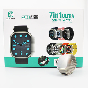 Bộ Đồng hồ thông minh 7 + 1 màn hình vuông AMOLED IP67 dải nhựa chống nước từ tính tương thích IOS Hộp Quà Tặng xuyên biên giới 'tìm - Product Image 5