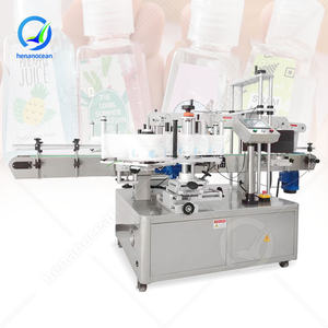 Máquina Etiquetadora Automática Vertical OCEAN para Botellas Redondas y Rectangulares de 1 Galón, Aplicación de Etiquetas a Doble Cara - Product Image 1