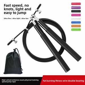 Cuerda para Saltar con Doble Rodamiento de Alambre de Acero y Mango de Aleación de Aluminio para Entrenamiento Deportivo, Pérdida de Peso y Quema de Grasa - Unisex, Uso en Interiores - Product Image 1