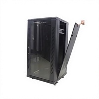 Kabinet Server Jaringan Tipe Lantai Profesional Warna Hitam dari Baja SPCC untuk Solusi Penyimpanan IT Kantor