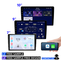 Autoradio avec écran tactile IPS 9 pouces 10 pouces, lecteur multimédia MP5 sans fil CarPlay Android Auto, navigation GPS 4G Android