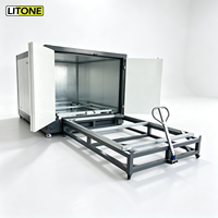 Four de polymérisation électrostatique pour peinture en poudre avec chariot à rouleaux, taille personnalisée, chauffage électrique pour séchage par pulvérisation de poudre sur structure en acier, certifié CE