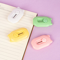 Mini couteau d'art cochon dessin animé créatif mignon outil de découpe de papier express de haute beauté et de qualité couteau utilitaire coloré