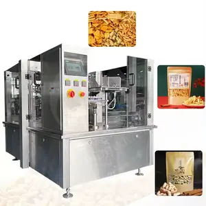 Döner önceden oluşturulmuş kese paketleme makinesi gıda paketleme makinesi paketleme makinesi torba dosyalama ve sızdırmazlık makinesi