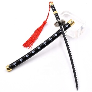 Personnage d'anime populaire personnalisé samouraï <span class=keywords><strong>Trafalgar</strong></span> Law épée métal artisanat épée porte-clés Spot cadeau art décoratif 22cm - Product Image 6