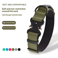 Collier tactique pour chien en néoprène rembourré, triple réflecteur haute densité avec poignée, produits de luxe pour animaux de compagnie