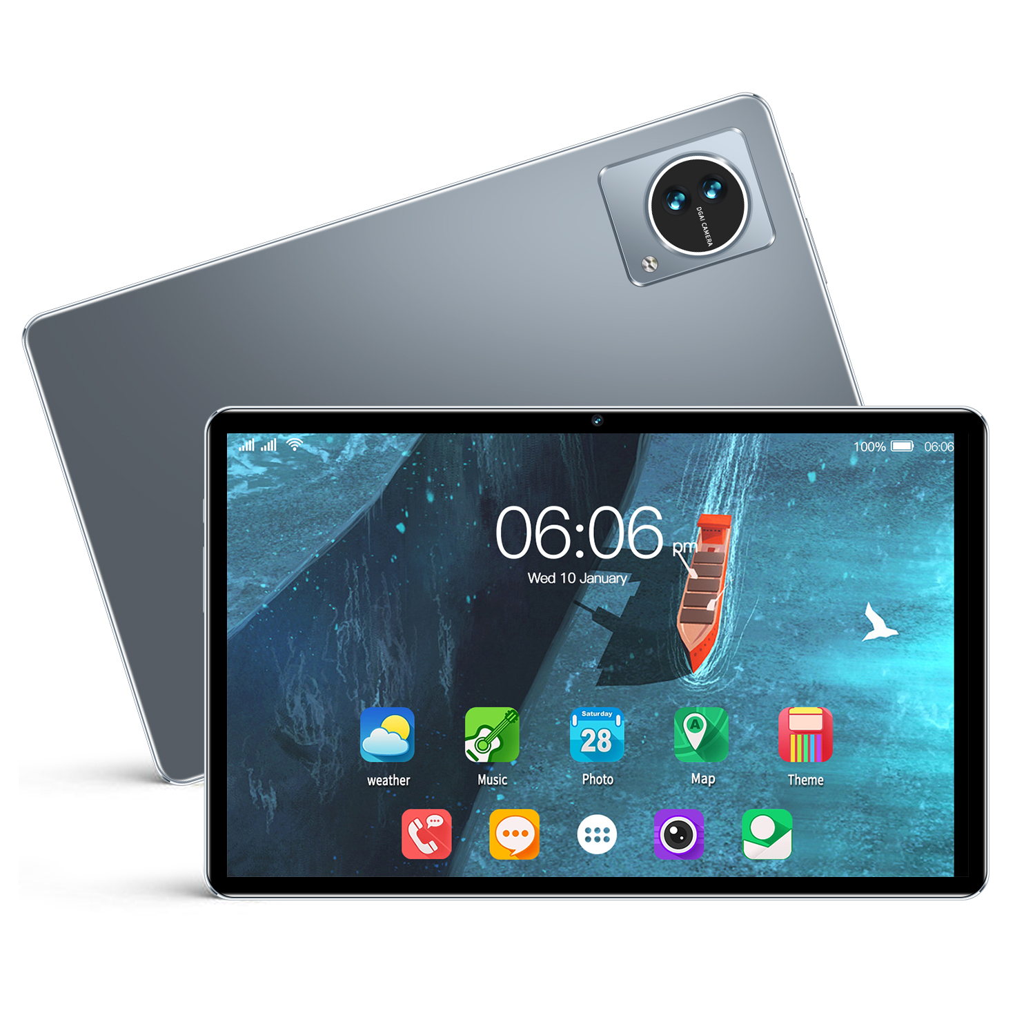 V10新しい10.1インチAndroid 12.0タブレット大画面RAM 6GB + ROM