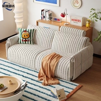 Canapé-lit pliable multifonctionnel JINRUISHENGDA avec zones séparées pour s'asseoir et dormir, canapé-lit double rétractable