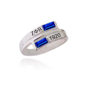Topvekso grèce sororité bleu personnalisé grec ZPB soror lettre Zeta Phi <span class=keywords><strong>Beta</strong></span> 1920 bague - Product Image 1