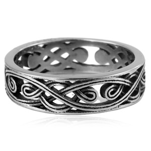 yunnique Stainless Steel <b>Ring</b> Hollow <b>Celtic</b> Design Unisex Fashion Jewelry Gift Size Us - Product Image 4