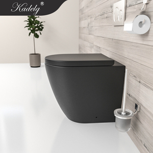 Cuvette de toilette sans bride Watermark Back to Wall noir mat - Product Image 1